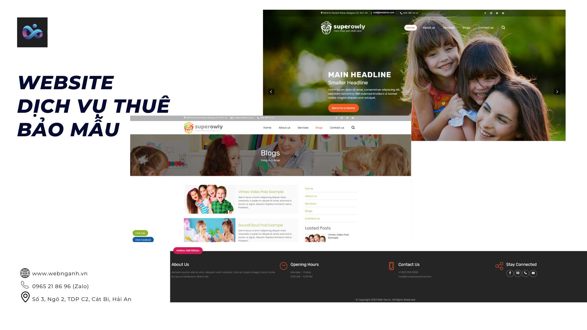 Nanny Service Website Template