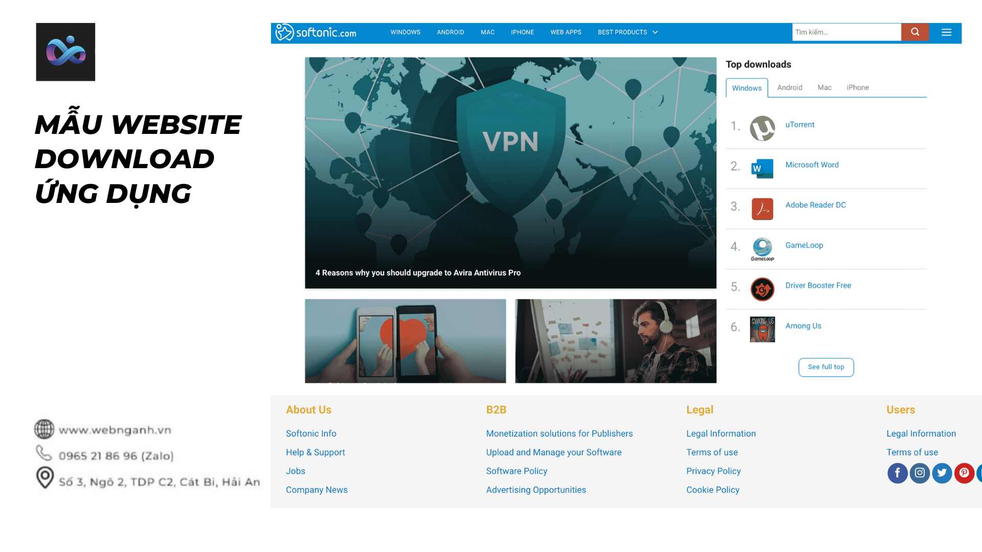 App Download Website Template