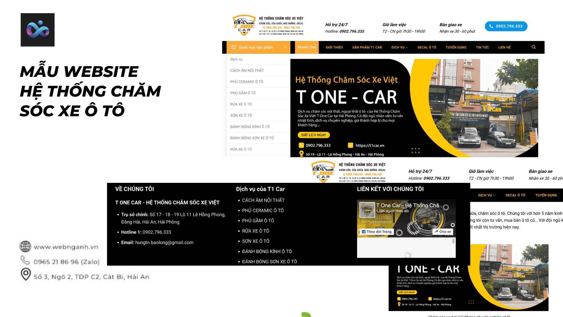 Automotive Care System Website Template