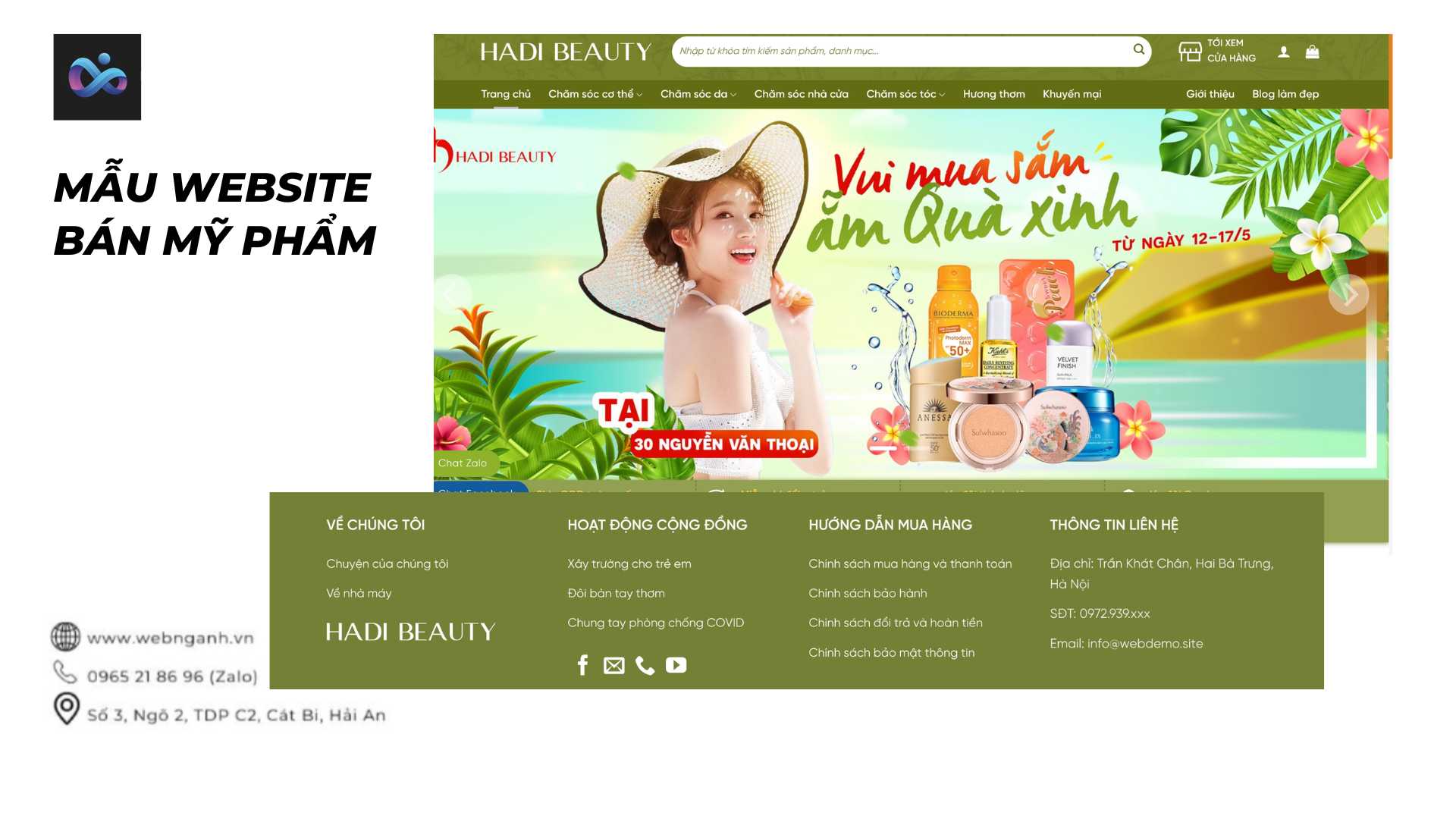 Cosmetics Sales Website Template 03