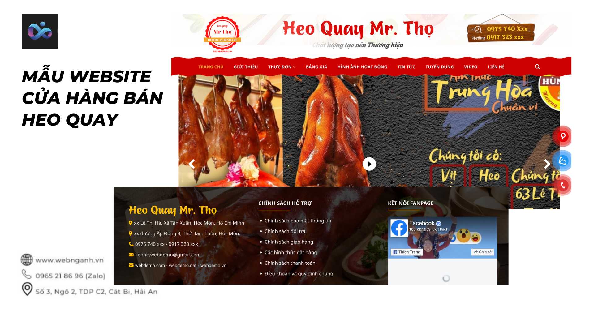 Roast Pig Shop Website Template