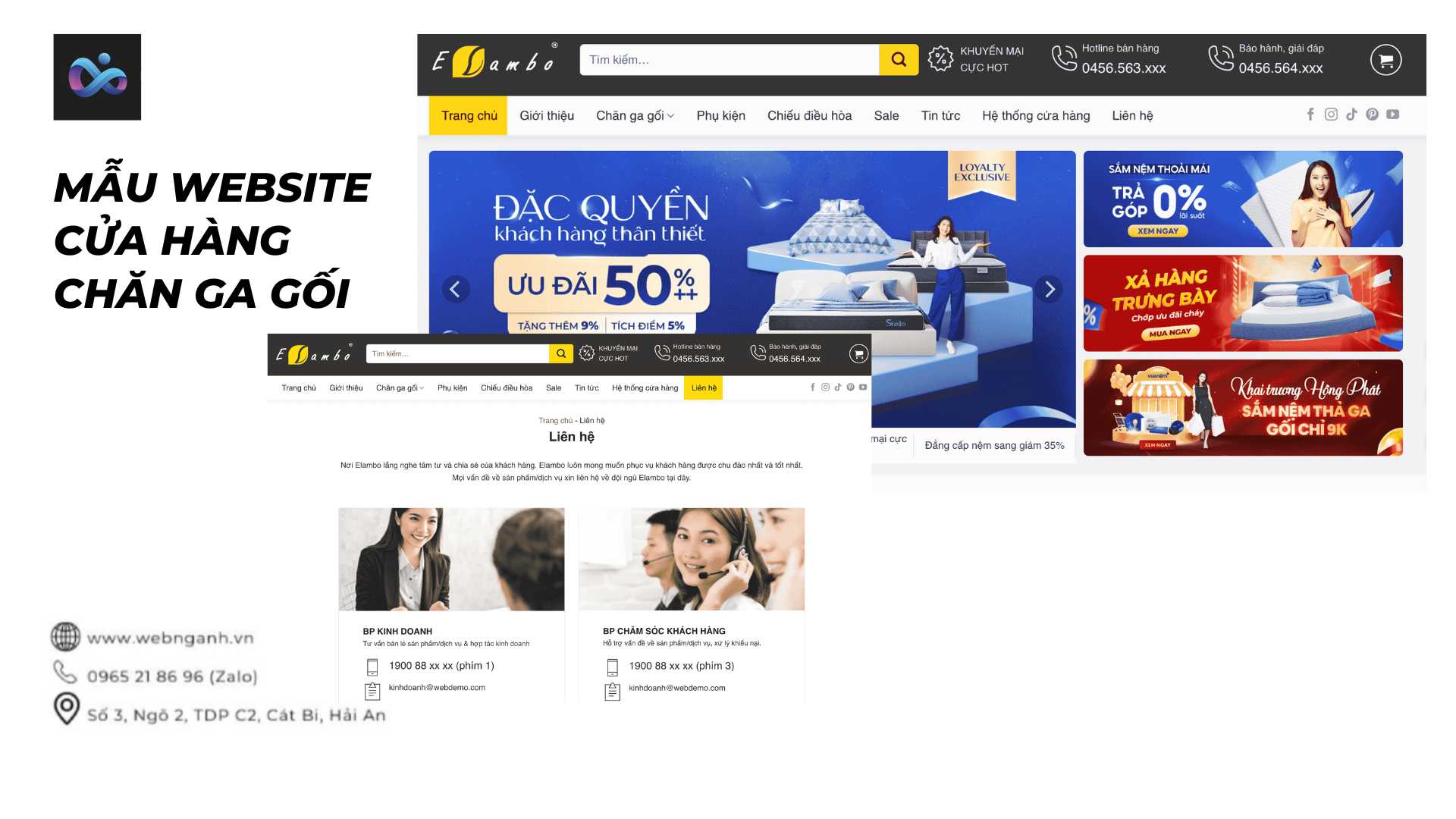 Bedding Store Website Template