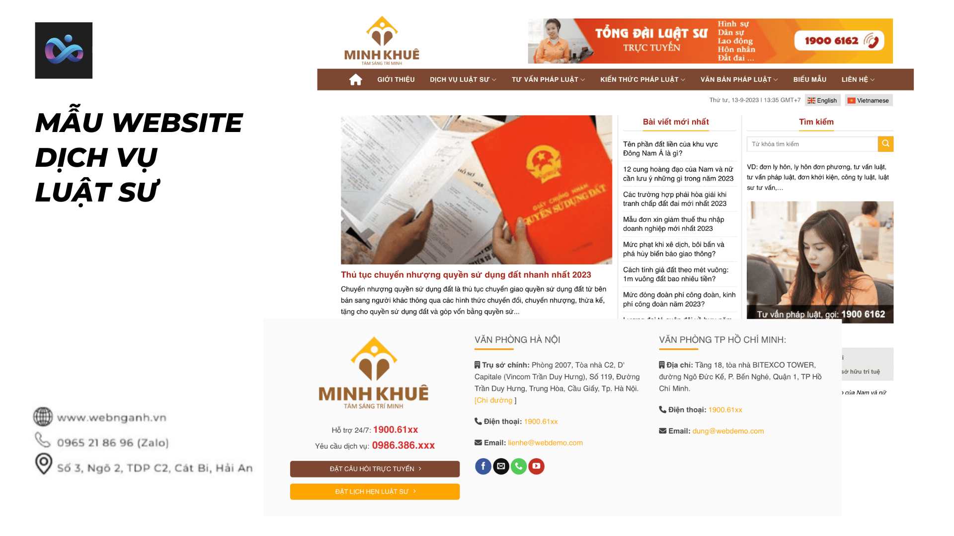 Lawyer Service Website Template