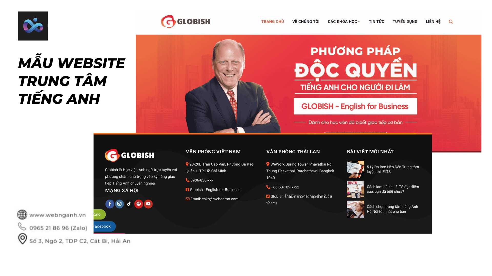 English Center Website Template