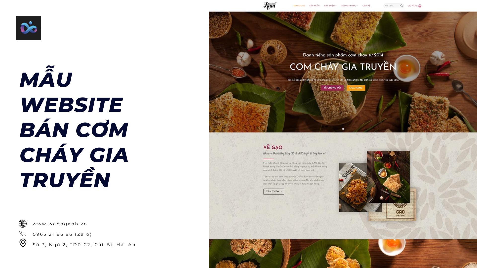 Traditional Crispy Rice Website Template