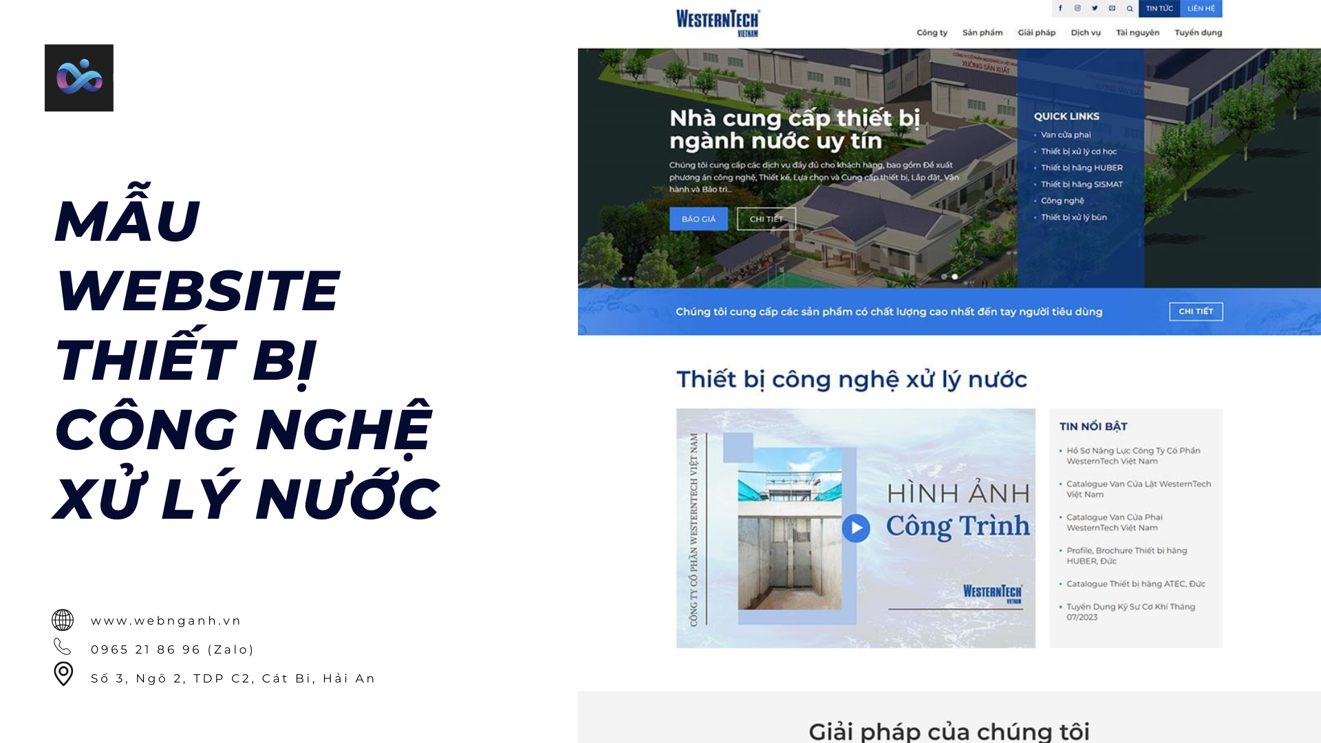 Website Template for Water Treatment Technology Equipment.